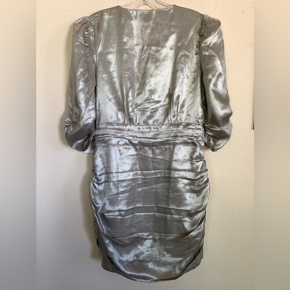 NWT Saylor Madonna Silver Mini Dress - Picture 8 of 16